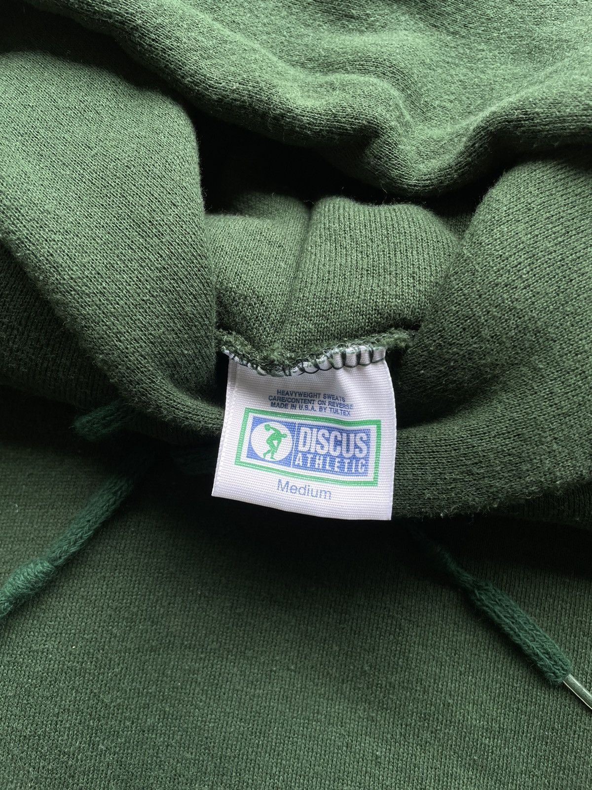 Vintage Vintage Discus Athletic Dark Green Hoodie - 1980s Size US M / EU 48-50 / 2 - 5 Thumbnail
