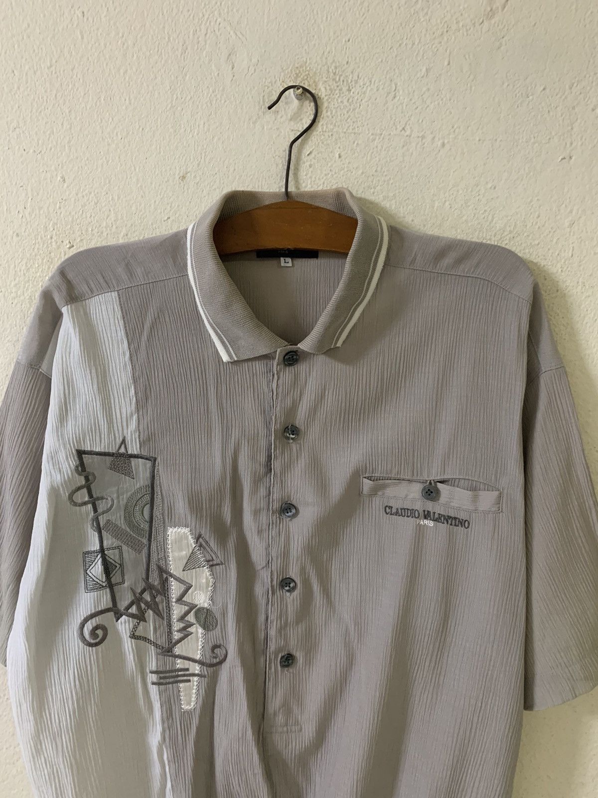 Japanese Brand Claudio Valentino Polo Sweater Size US L / EU 52-54 / 3 - 4 Thumbnail
