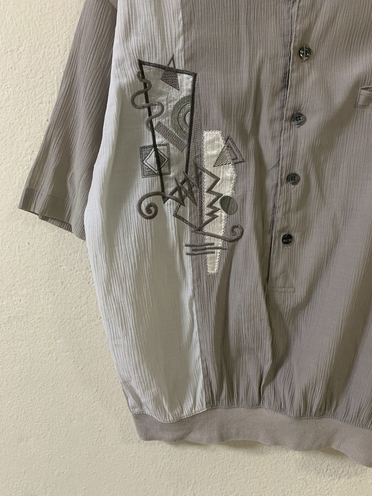 Japanese Brand Claudio Valentino Polo Sweater Size US L / EU 52-54 / 3 - 3 Thumbnail
