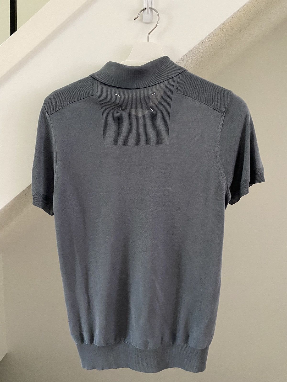 Maison Margiela 2015 Blue SIlk Polo Size US S / EU 44-46 / 1 - 2 Thumbnail