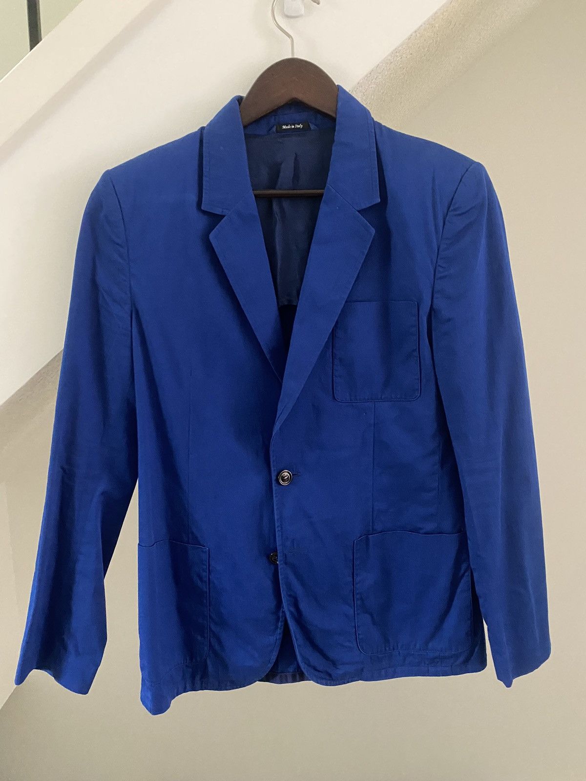 Maison Margiela 2012 blue cotton blazer Size 36R - 1 Thumbnail