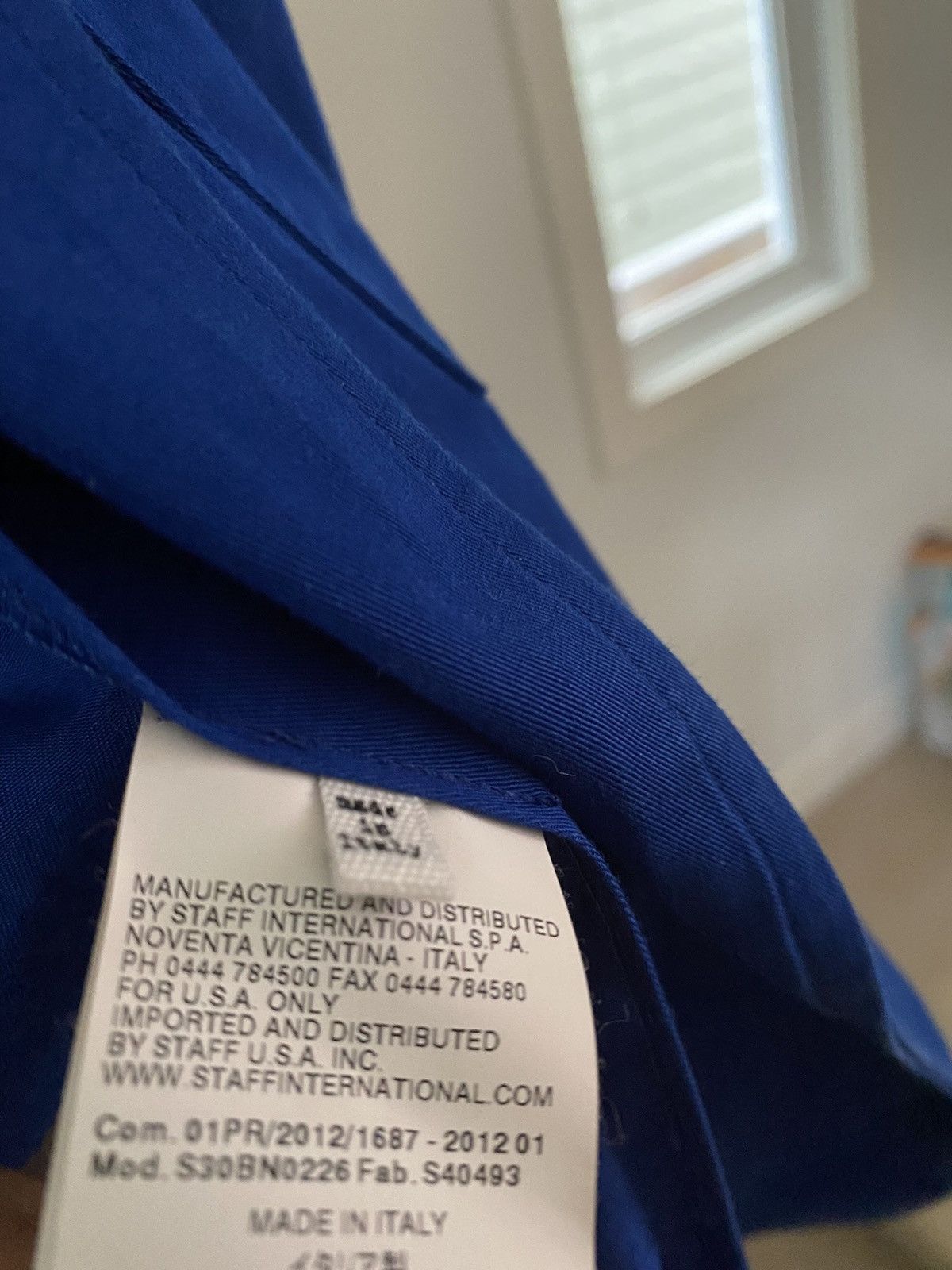 Maison Margiela 2012 blue cotton blazer Size 36R - 4 Thumbnail