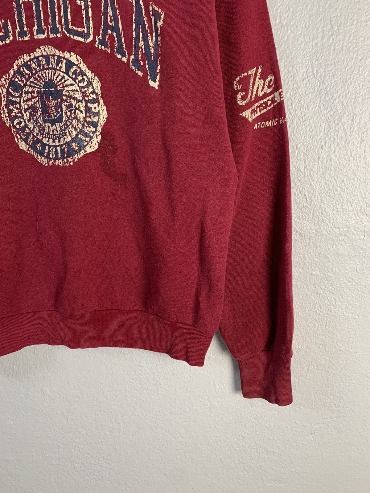 Vintage Atomic Banana Co Michigan Sweatshirt Size US M / EU 48-50 / 2 - 2 Thumbnail