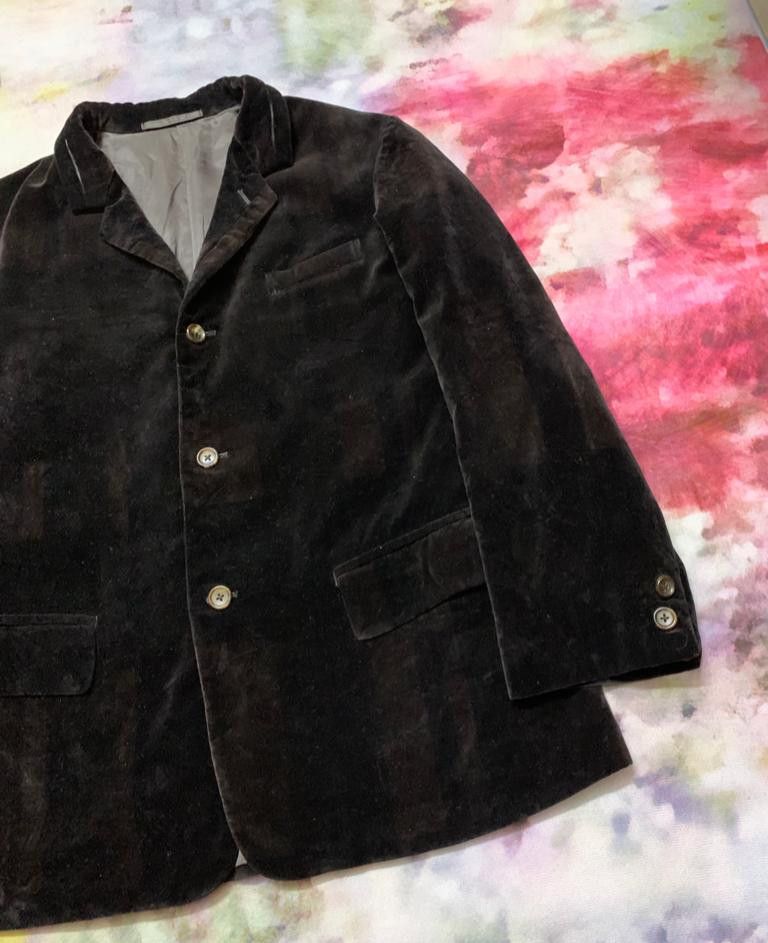 Yohji Yamamoto Archive Velour Velvet Two Colour Coat Avantgarde Size US L / EU 52-54 / 3 - 4 Thumbnail