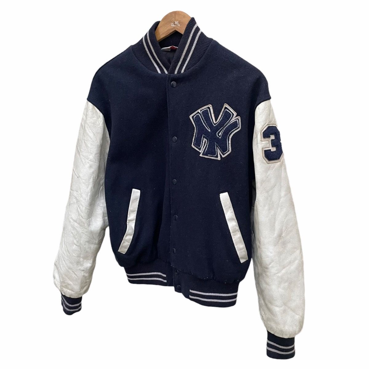 New York Yankees 💥80s NEW YORK YANKEES MLB BASKETBALL VARSITY JACKET Size US L / EU 52-54 / 3 - 1 Thumbnail