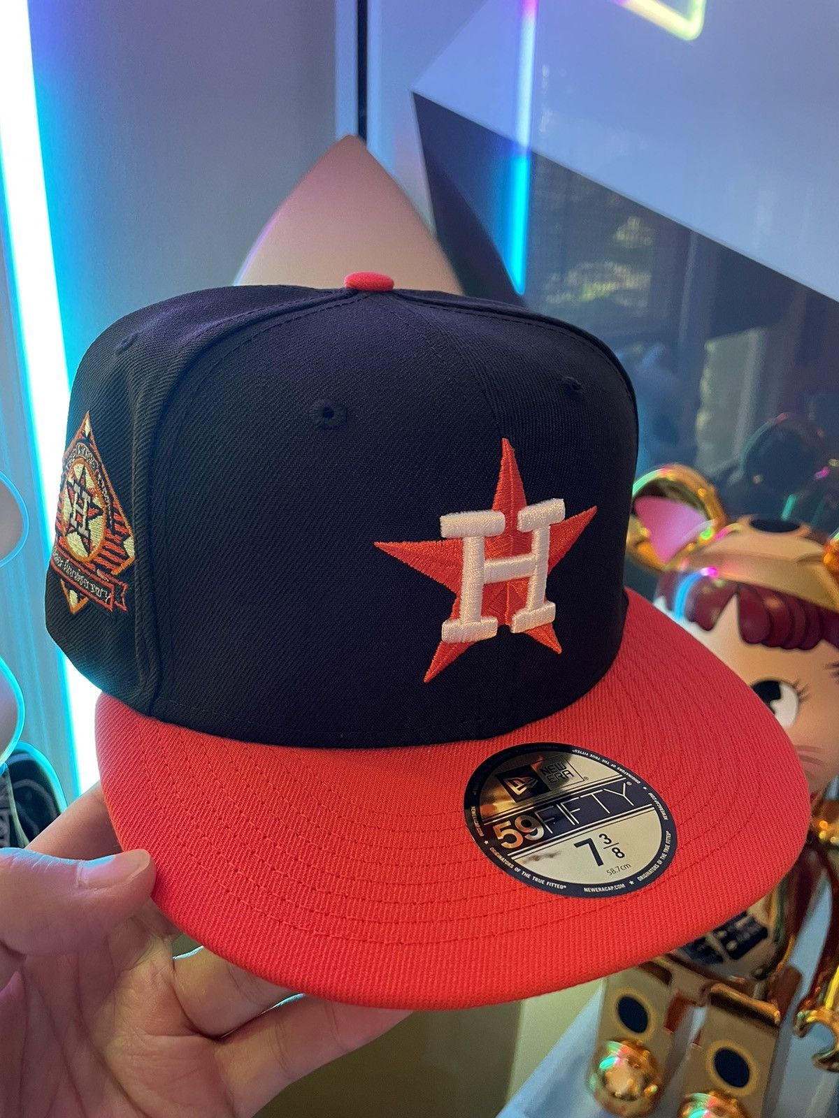 7 3/8 HOUSTON ASTROS MLB LIGHTS OUT Lids HD
