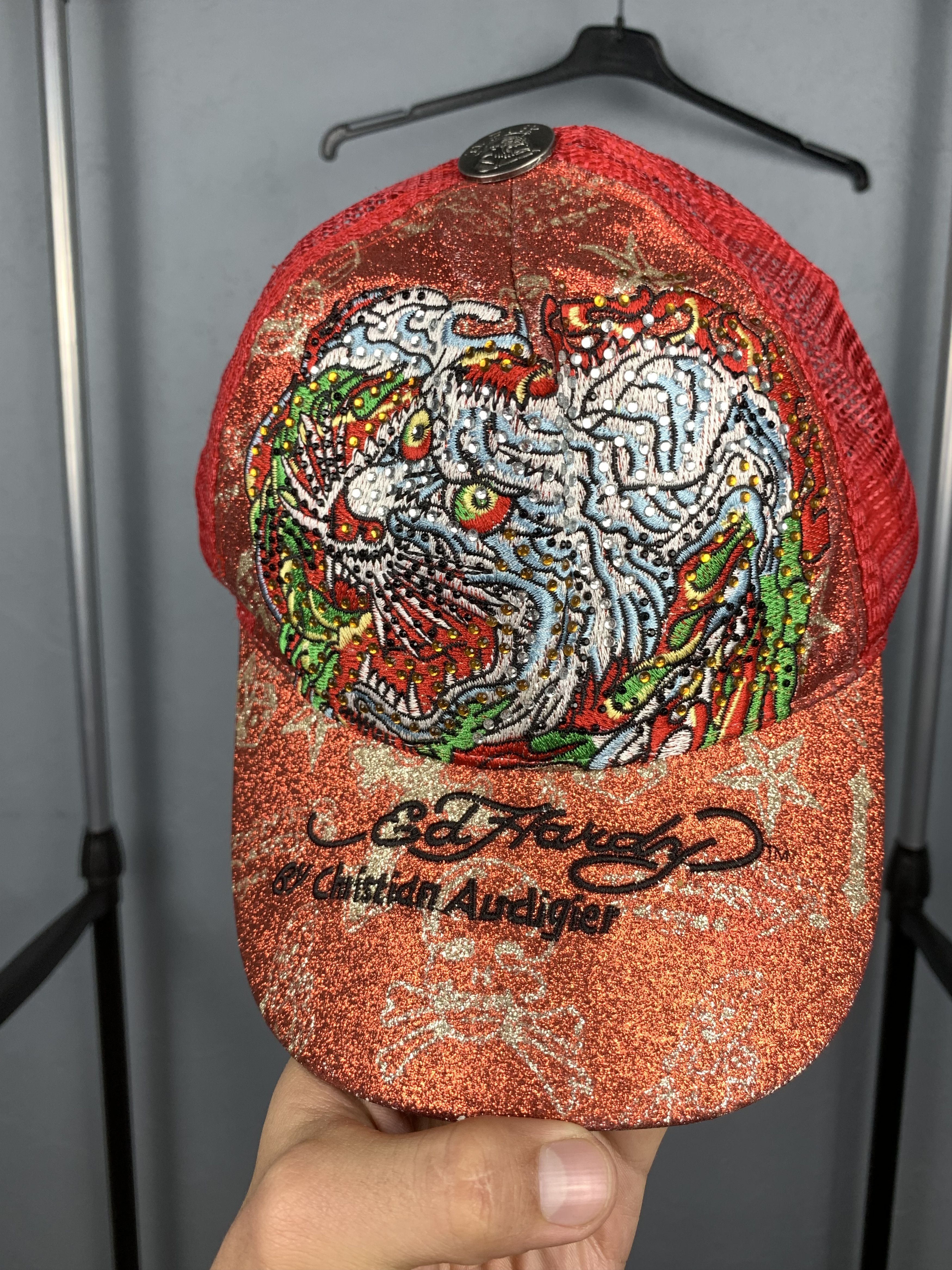 Christian Audigier × Ed Hardy × Vintage Ed Hardy by Christian Audigier Vintage Mens Hat Cap Size ONE SIZE - 2 Thumbnail