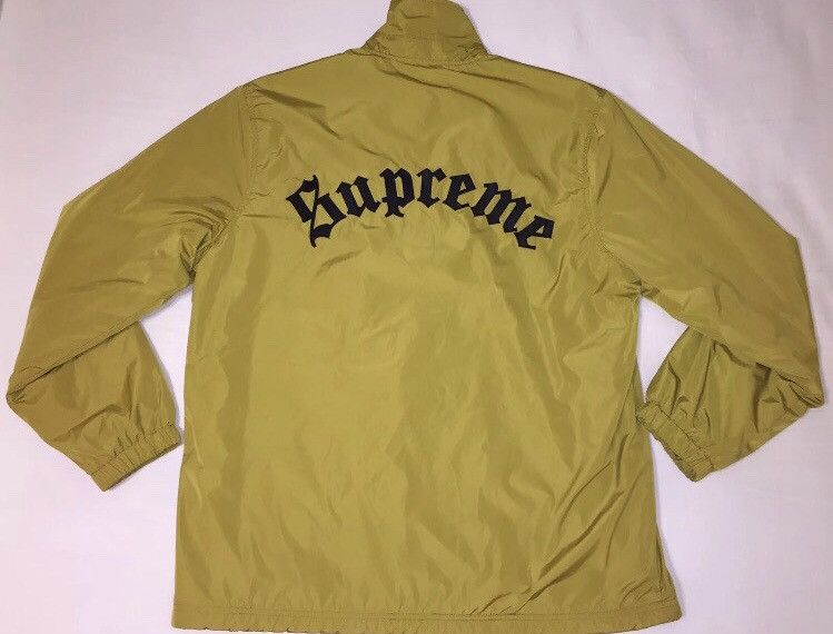 Supreme Supreme S Old English Canvas Coaches Jacket | Grailed