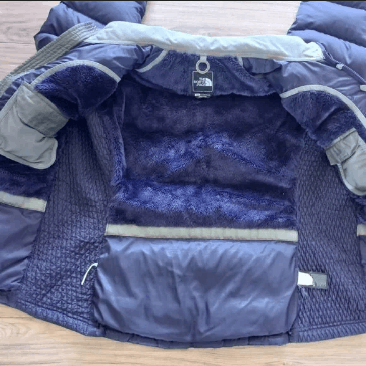 North Face Womens Large Purple Winter Puffer Jacket Ski Coat