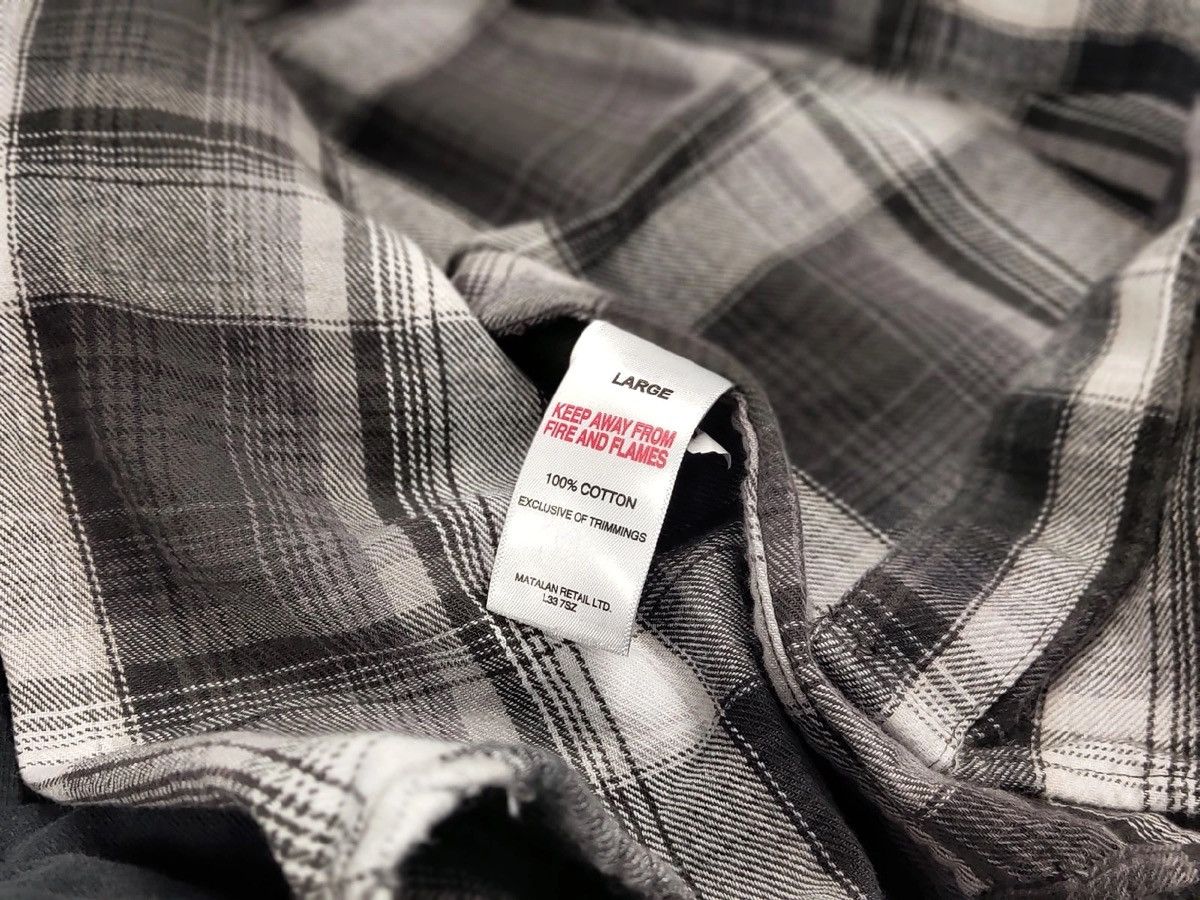 Flannel Vintage Flannel Black Gradient Shirt Travis Scott Style Size US L / EU 52-54 / 3 - 13 Thumbnail