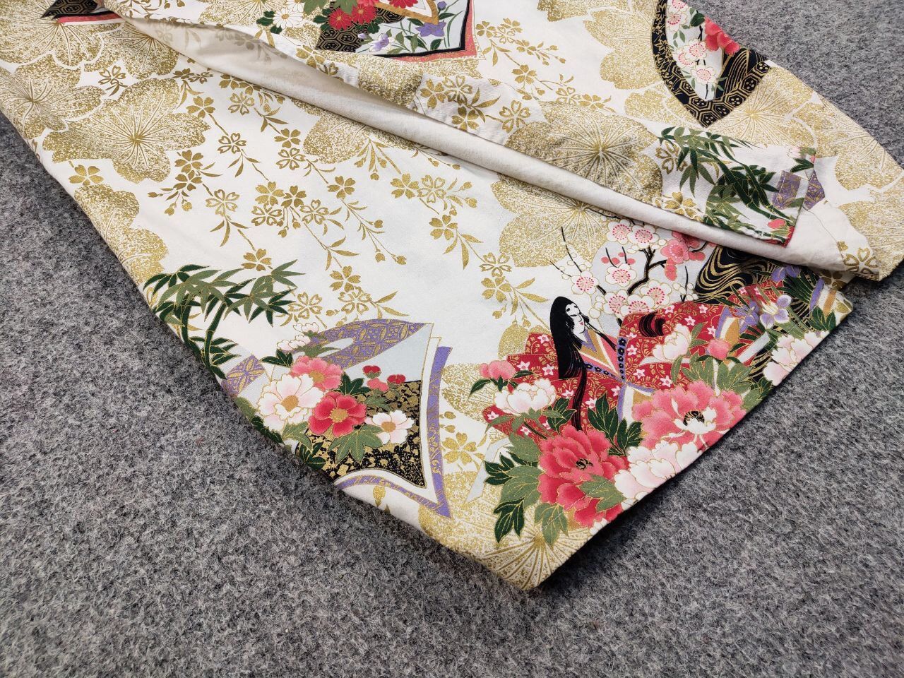 Japanese Brand 🔴 Vintage 80's Japan Kyoto Sen'i Kimono Cotton All Print Size US S / EU 44-46 / 1 - 6 Thumbnail
