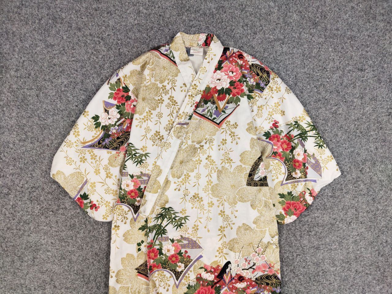 Japanese Brand 🔴 Vintage 80's Japan Kyoto Sen'i Kimono Cotton All Print Size US S / EU 44-46 / 1 - 8 Thumbnail