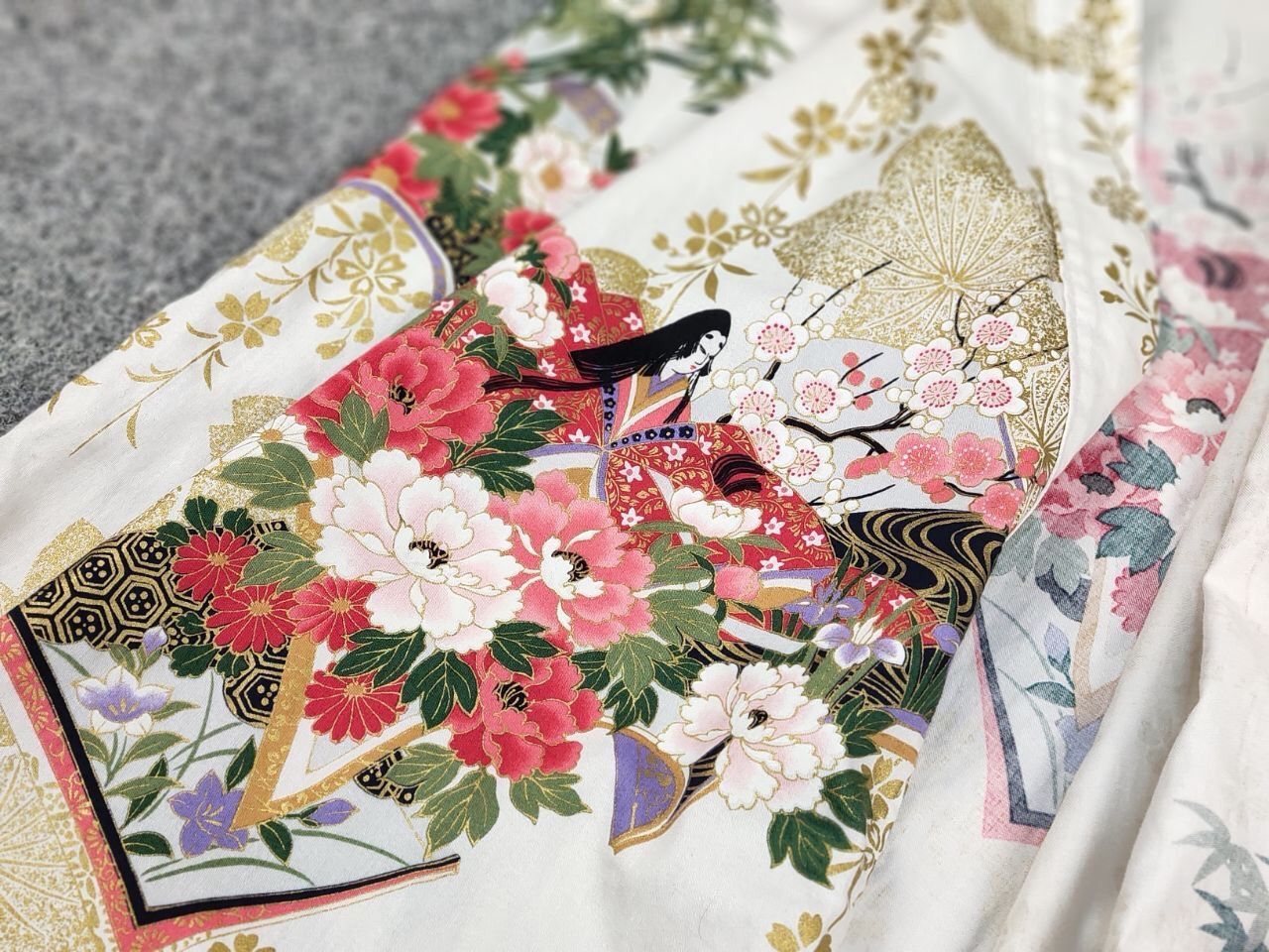 Japanese Brand 🔴 Vintage 80's Japan Kyoto Sen'i Kimono Cotton All Print Size US S / EU 44-46 / 1 - 18 Thumbnail