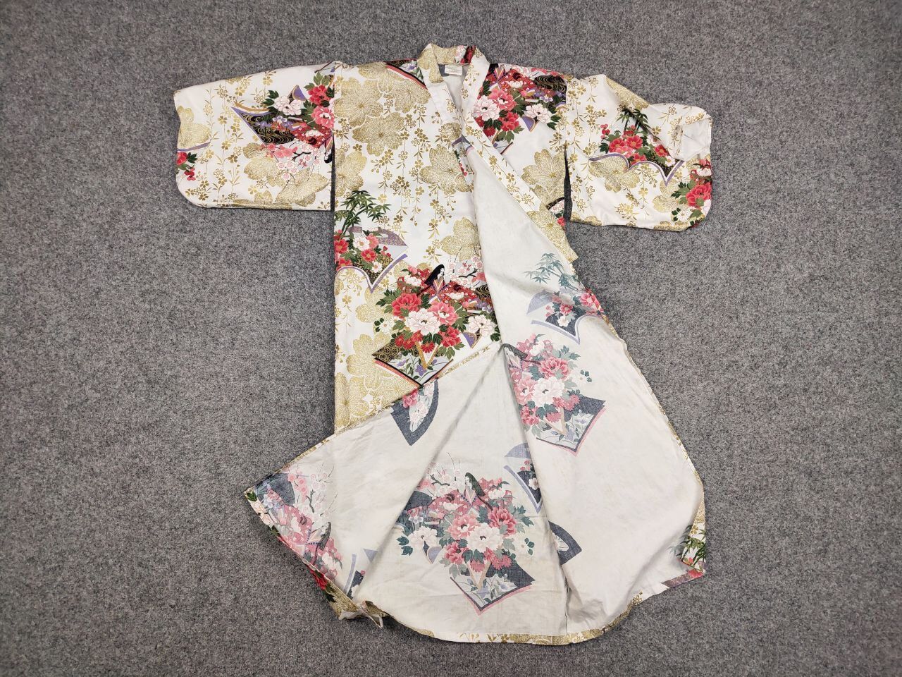 Japanese Brand 🔴 Vintage 80's Japan Kyoto Sen'i Kimono Cotton All Print Size US S / EU 44-46 / 1 - 16 Thumbnail