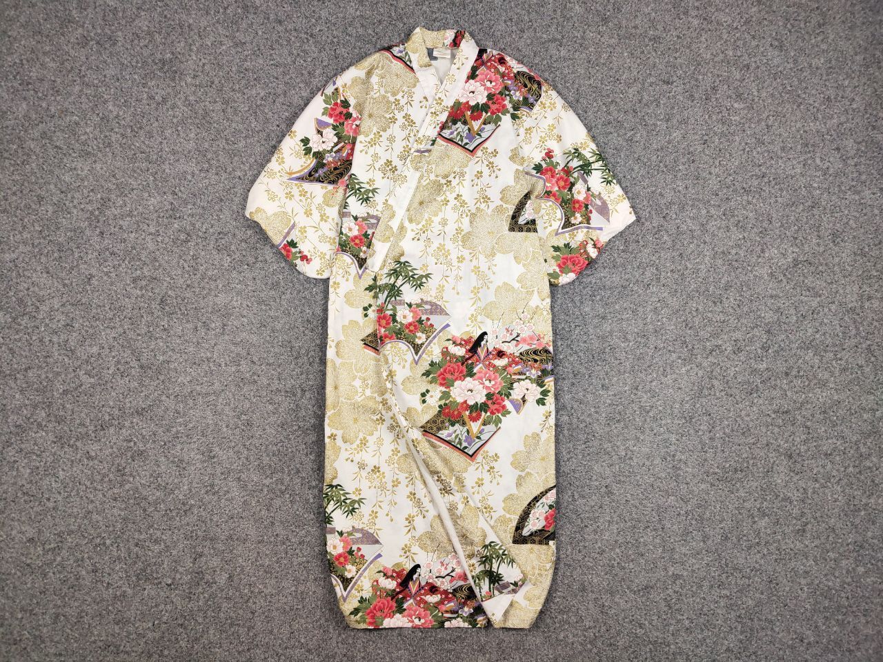 Japanese Brand 🔴 Vintage 80's Japan Kyoto Sen'i Kimono Cotton All Print Size US S / EU 44-46 / 1 - 1 Thumbnail