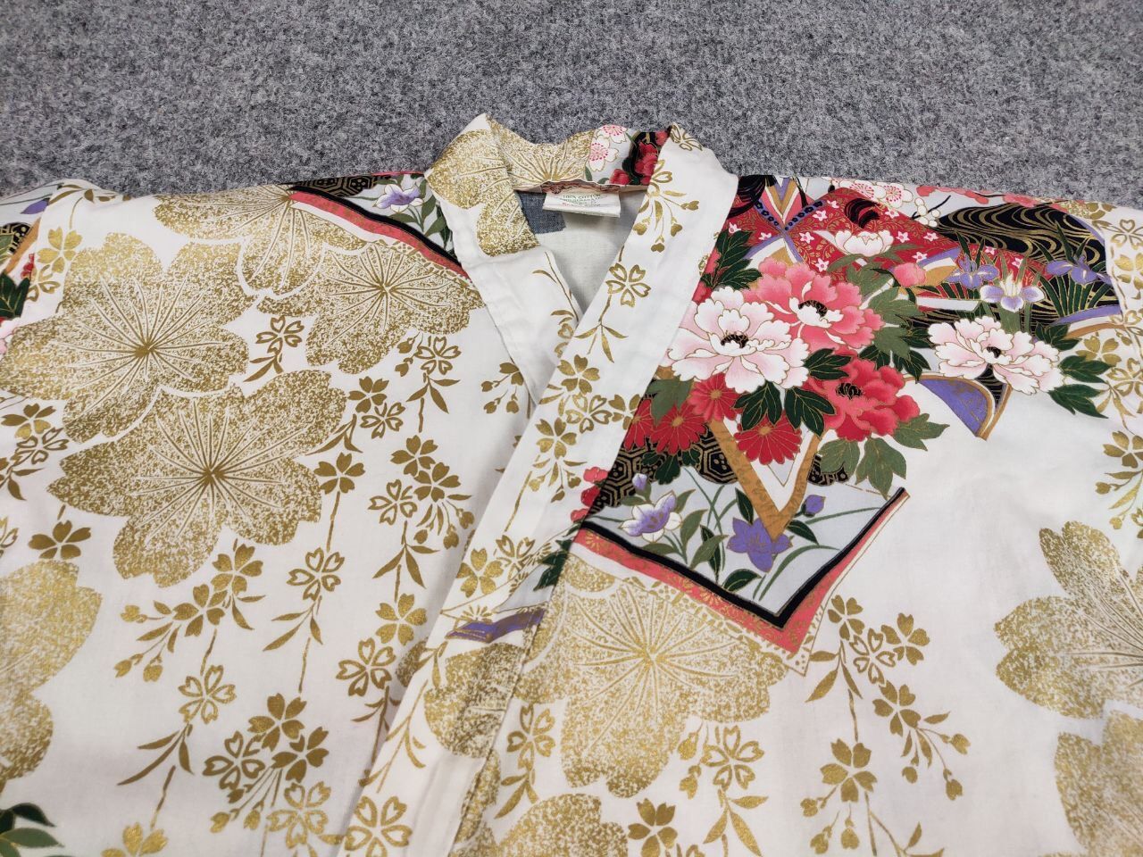 Japanese Brand 🔴 Vintage 80's Japan Kyoto Sen'i Kimono Cotton All Print Size US S / EU 44-46 / 1 - 13 Thumbnail