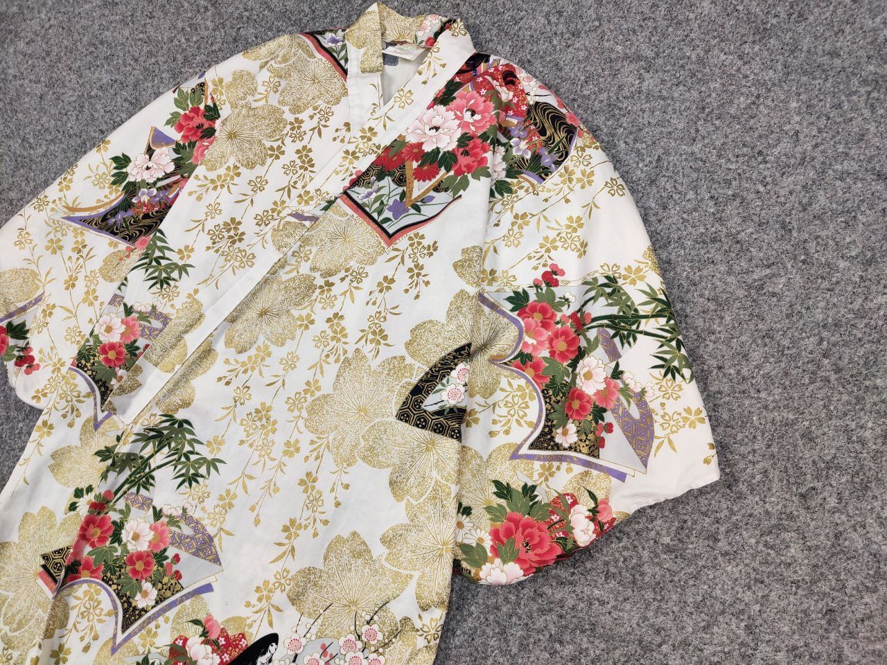 Japanese Brand 🔴 Vintage 80's Japan Kyoto Sen'i Kimono Cotton All Print Size US S / EU 44-46 / 1 - 4 Thumbnail