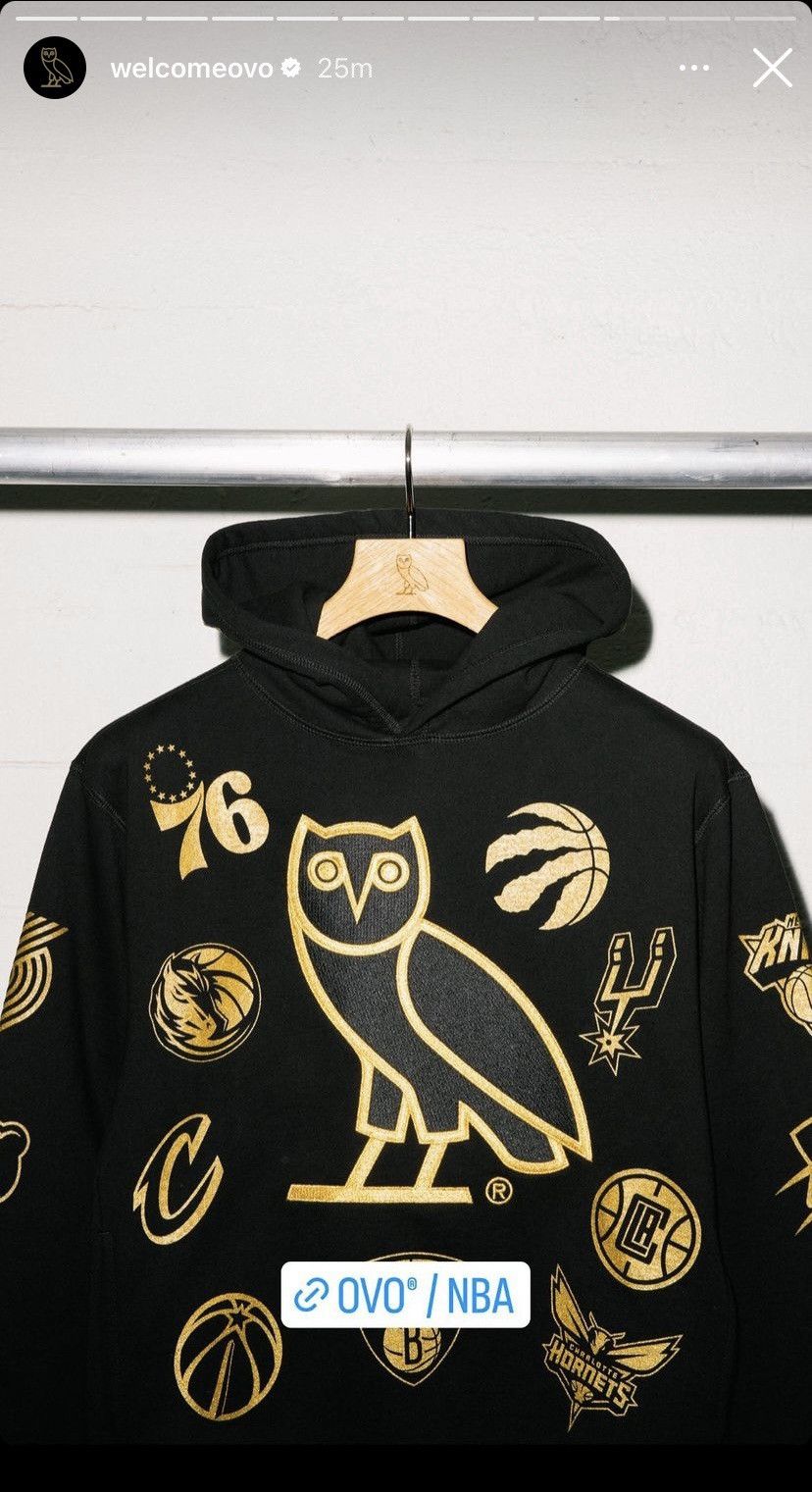 Drake XXXL 3XL OVO X NBA TEAM ICONS OG OWL HOODIE 2022 Size US XXL / EU 58 / 5 - 6 Thumbnail