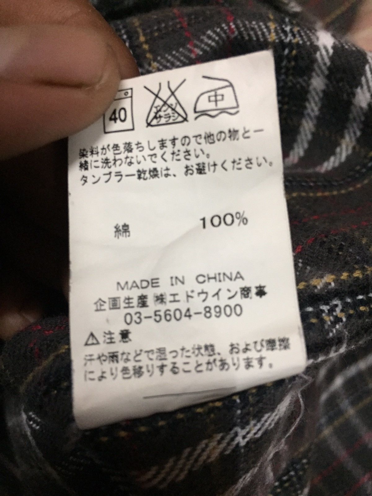 Japanese Brand × Wrangler Vintage Wrangler Flannel Stone Button 90’s Size US M / EU 48-50 / 2 - 4 Thumbnail