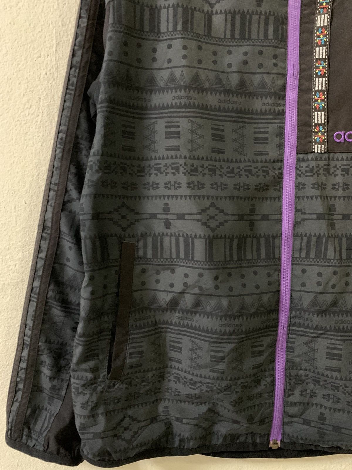 Adidas Adidas Navajo Style Zipper Hoodie Size US L / EU 52-54 / 3 - 3 Thumbnail