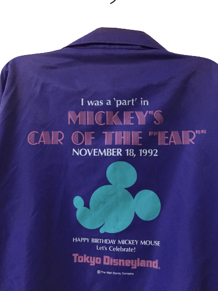 Disney Rare!! Vintage 1992 Tokyo Disneyland Mickey Mouse Raincoat Size US XL / EU 56 / 4 - 4 Thumbnail
