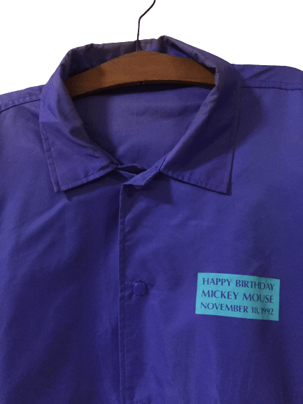 Disney Rare!! Vintage 1992 Tokyo Disneyland Mickey Mouse Raincoat Size US XL / EU 56 / 4 - 8 Thumbnail