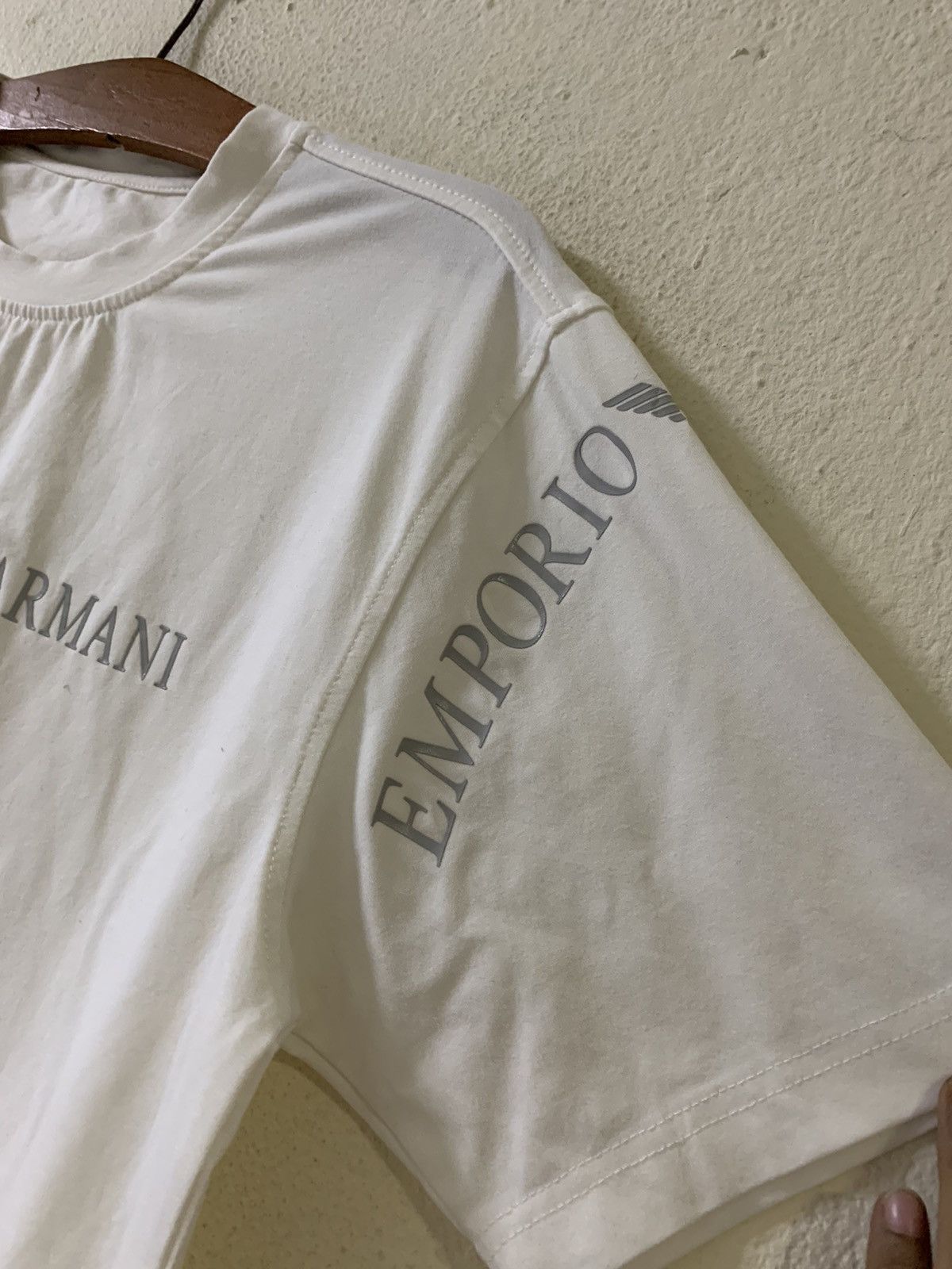 Emporio Armani Emporio Armani Spellout Tshirt Size US S / EU 44-46 / 1 - 5 Thumbnail
