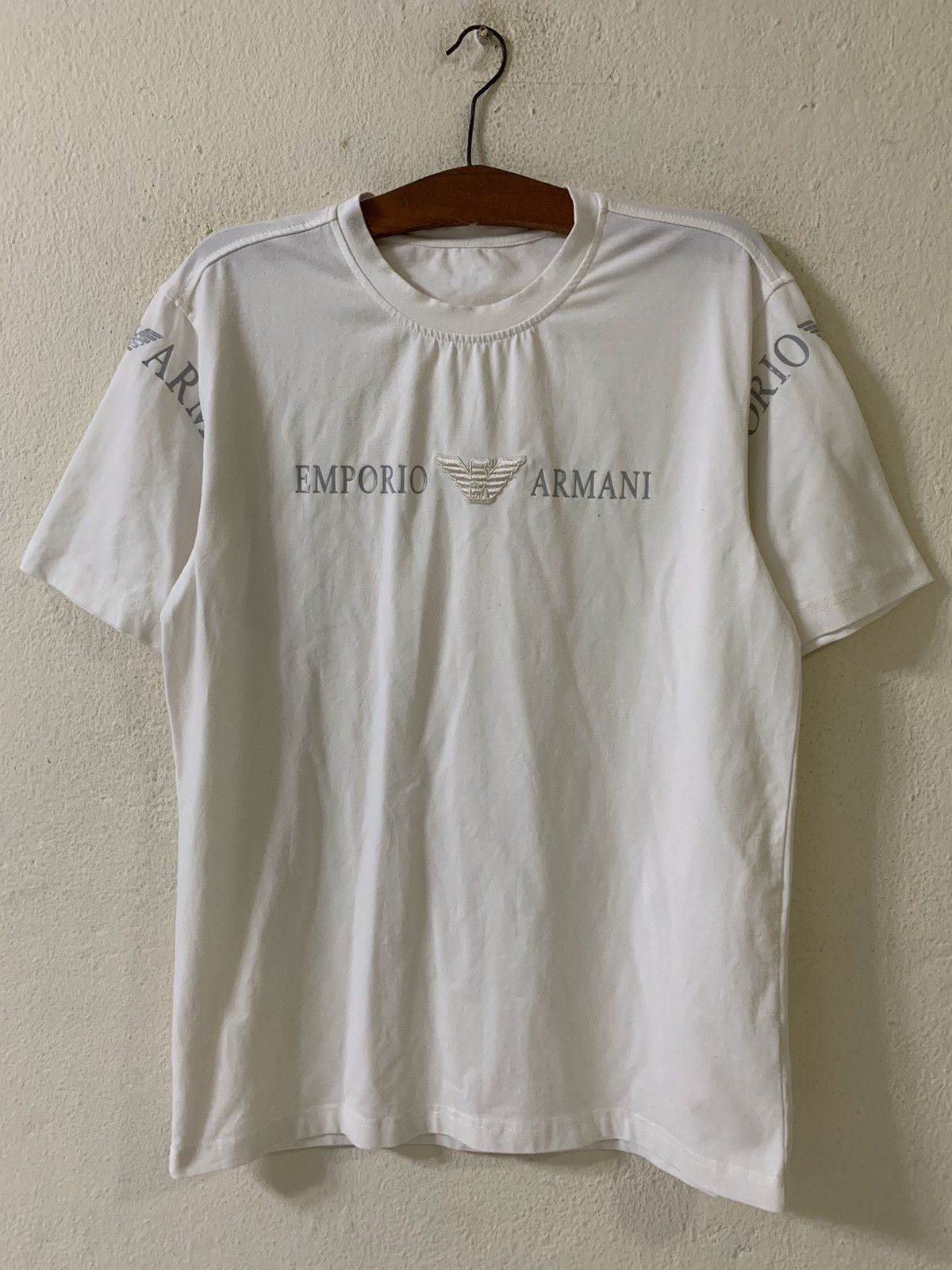 Emporio Armani Emporio Armani Spellout Tshirt Size US S / EU 44-46 / 1 - 1 Thumbnail
