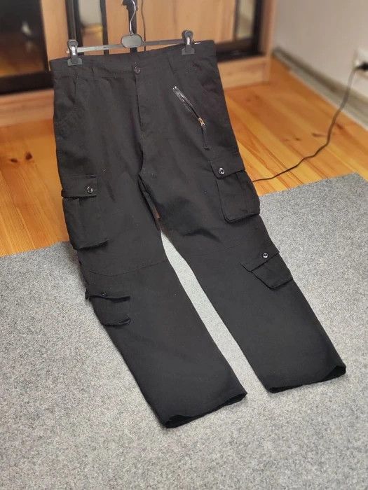 Japanese Brand Vintage Japan Multi Pocket Cargo Black Pants Travis Scott Size US 36 / EU 52 - 10 Thumbnail