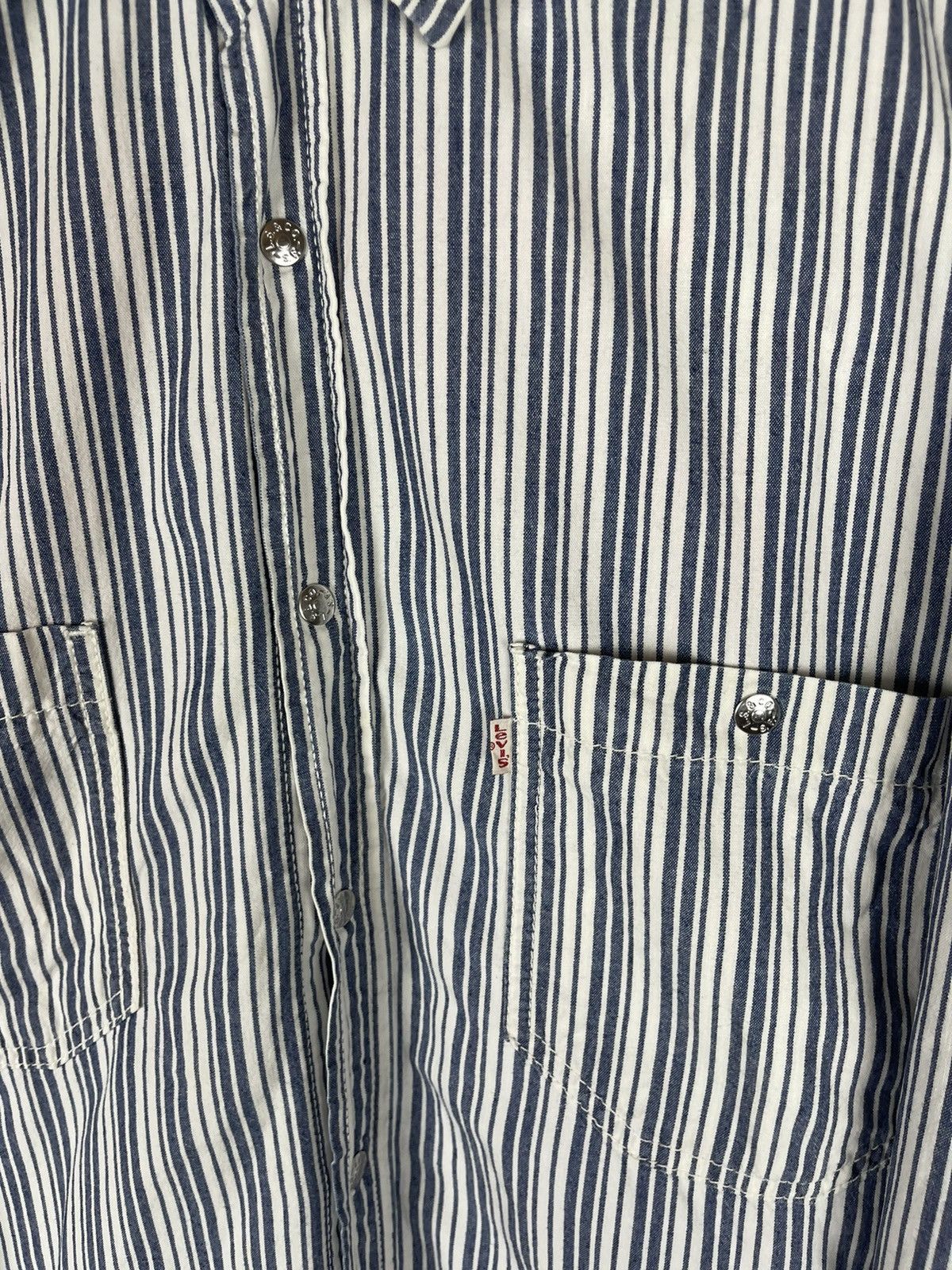 Levi's Levi’s vintage 90s oversized striped denim long sleeve shirt Size US XL / EU 56 / 4 - 10 Thumbnail