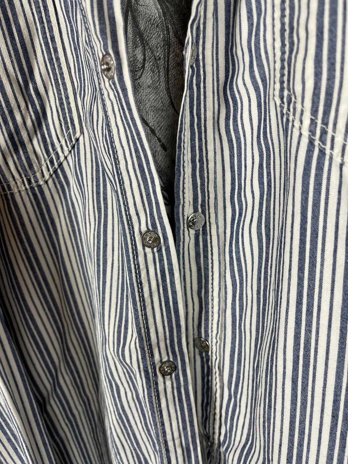 Levi's Levi’s vintage 90s oversized striped denim long sleeve shirt Size US XL / EU 56 / 4 - 3 Thumbnail