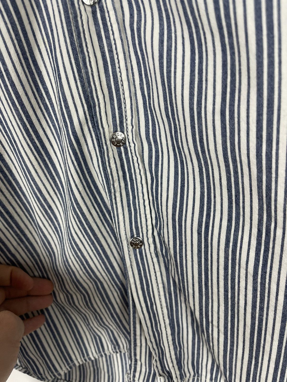 Levi's Levi’s vintage 90s oversized striped denim long sleeve shirt Size US XL / EU 56 / 4 - 11 Thumbnail