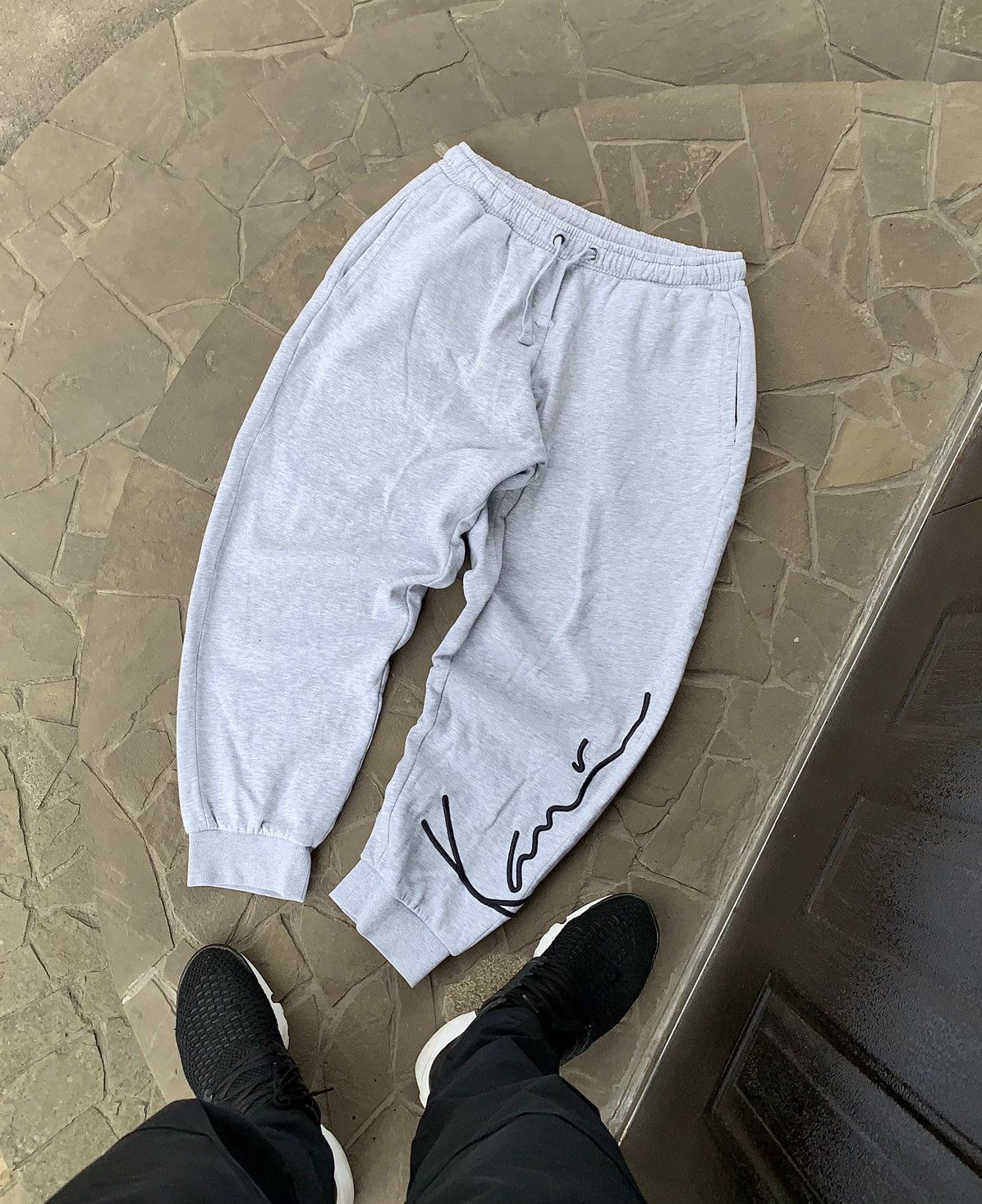 Sweatpants cargo grey joggers pants Karl kani sk8 y2k 90's