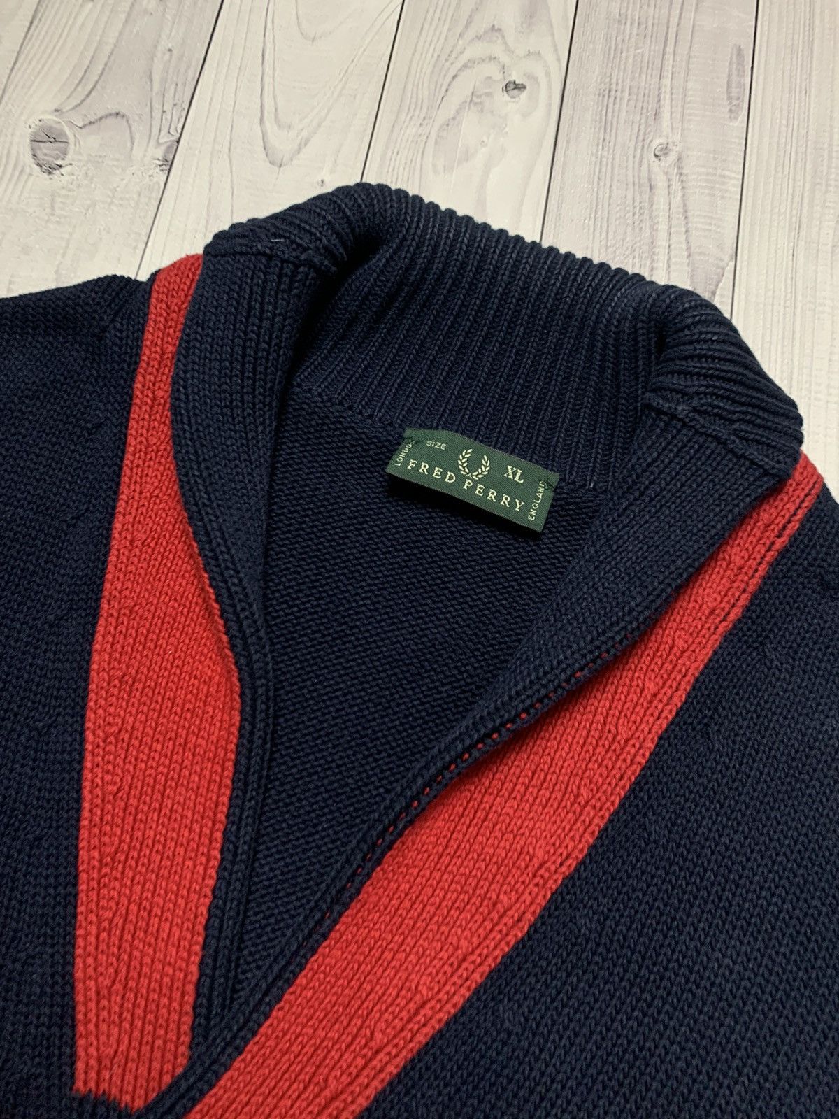 Fred Perry Vintage Fred Perry cardigan sweater rare size L/XL Size US XL / EU 56 / 4 - 3 Thumbnail