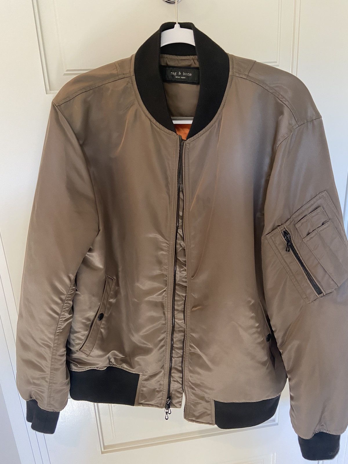Rag & Bone Rag & Bone Green/Brown Bomber Jacket XL Size US XL / EU 56 / 4 - 1 Thumbnail