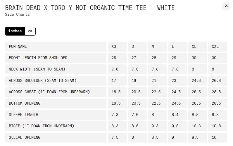 Brain Dead Braindead x Toro Y Moi Organic Time Tee Size US XL / EU 56 / 4 - 5 Thumbnail
