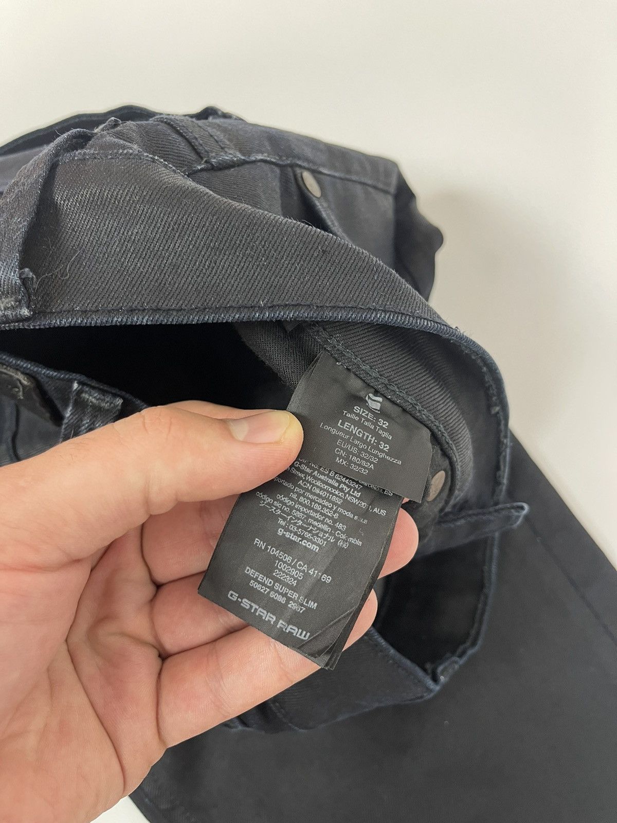 G-Star G-Star Raw Defend Super Slim casual denim jeans pants Size US 32 / EU 48 - 8 Thumbnail