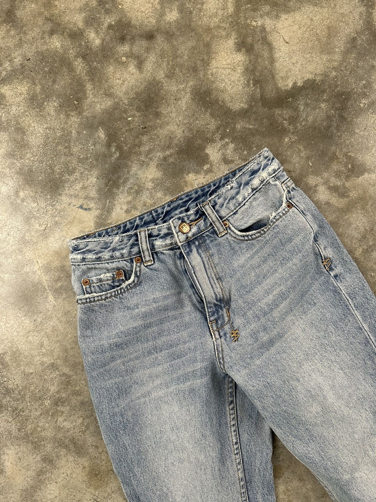 Ksubi Ksubi Distressed Knee Denim Blue Jeans Sz. 25 Size 25" / US 0 / IT 36 - 5 Thumbnail