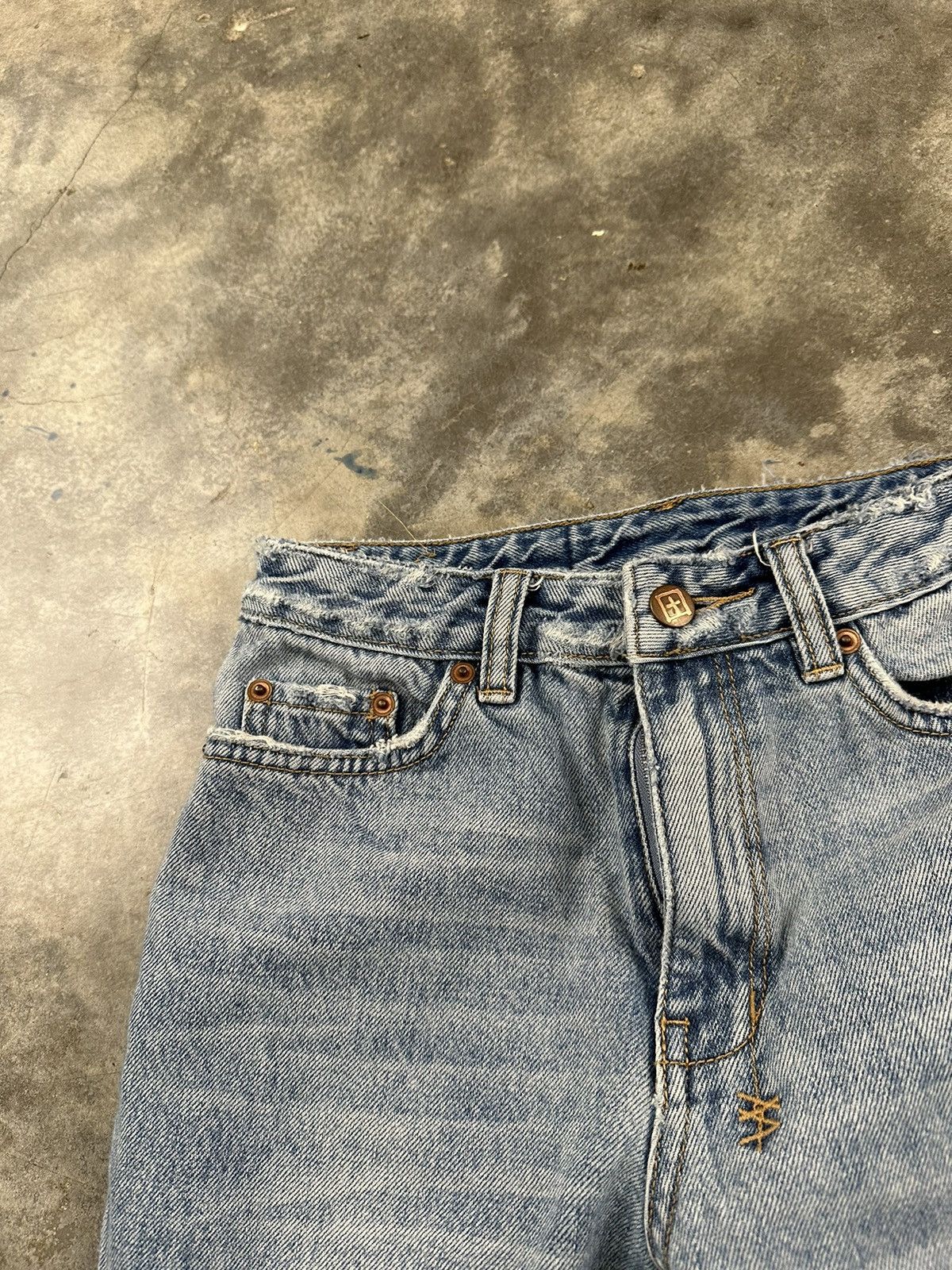 Ksubi Ksubi Distressed Knee Denim Blue Jeans Sz. 25 Size 25" / US 0 / IT 36 - 6 Thumbnail