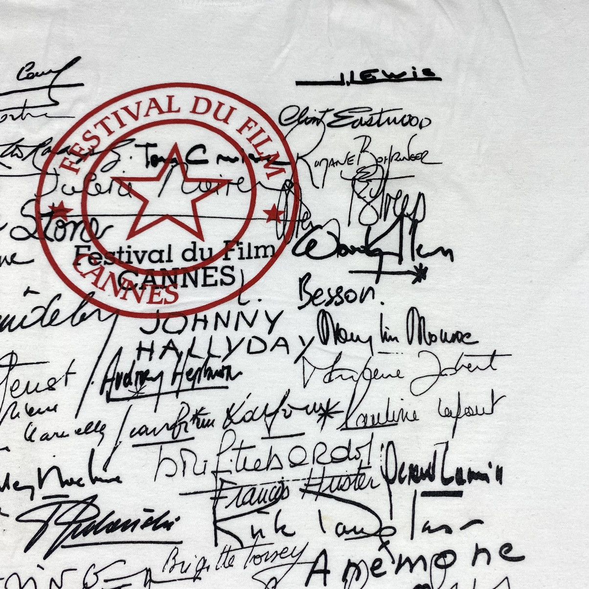 Band Tees 90’s Rare Vintage Festival Du Film Cannes Movie Tour T Shirt Size US XXL / EU 58 / 5 - 5 Thumbnail