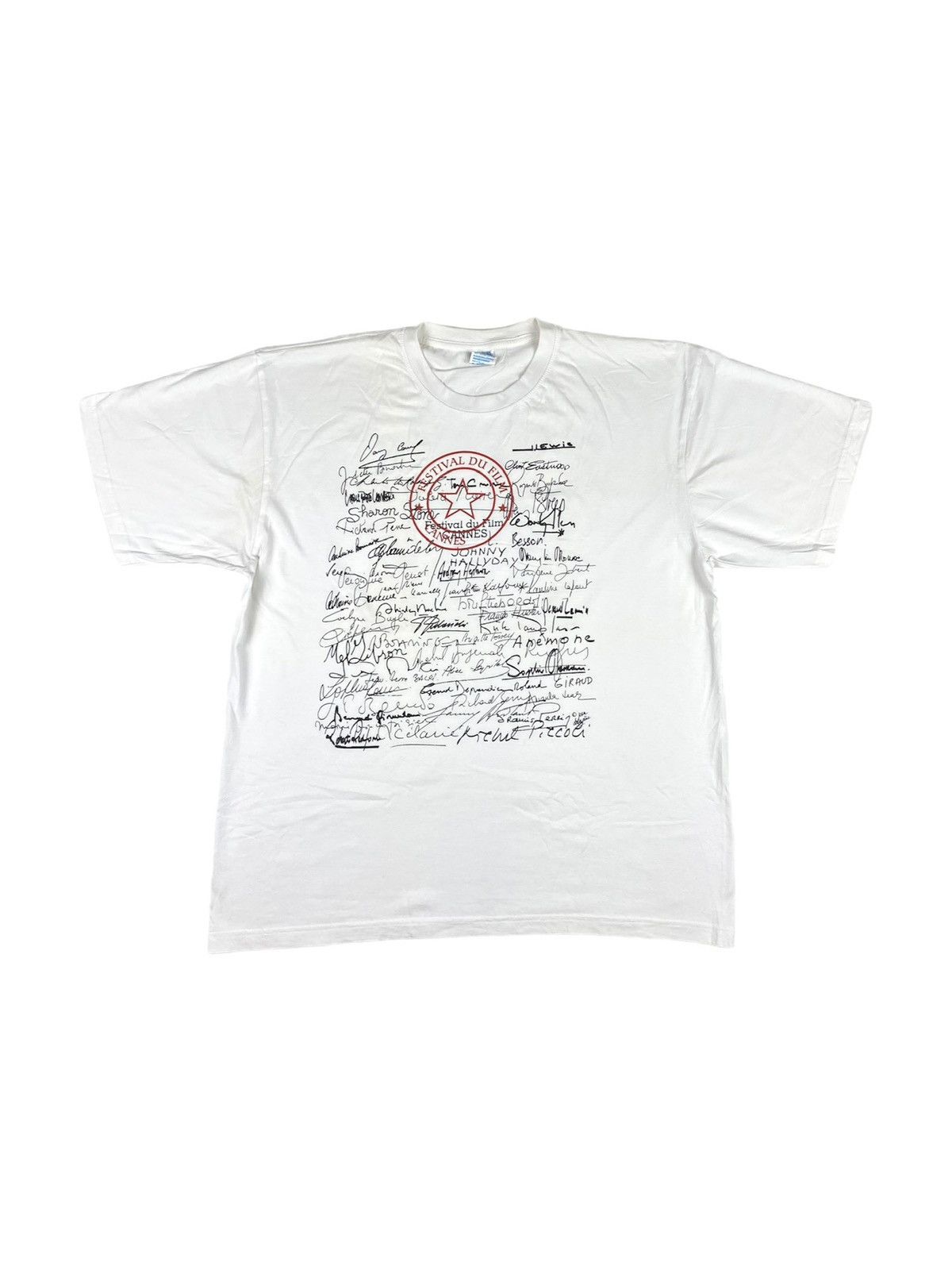 Band Tees 90’s Rare Vintage Festival Du Film Cannes Movie Tour T Shirt Size US XXL / EU 58 / 5 - 1 Thumbnail