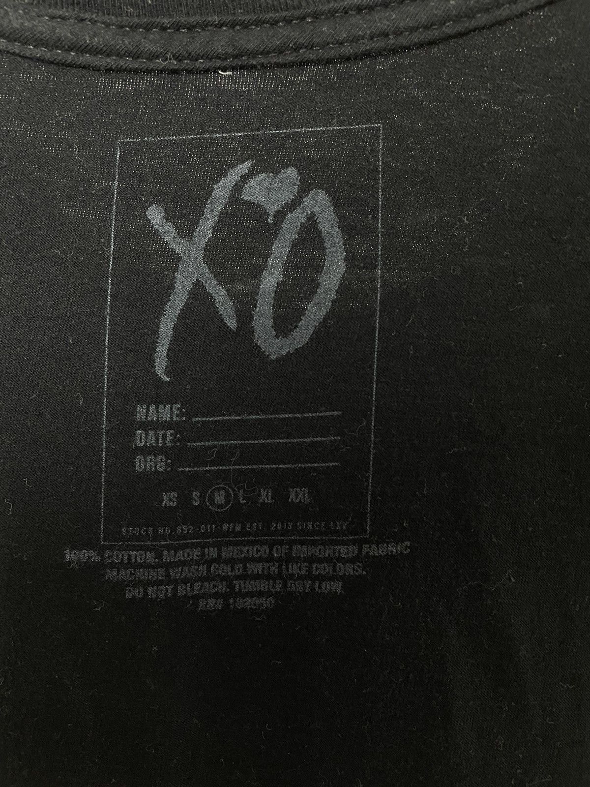 The Weeknd × XO The weekend XO tshirt black Size US M / EU 48-50 / 2 - 4 Thumbnail