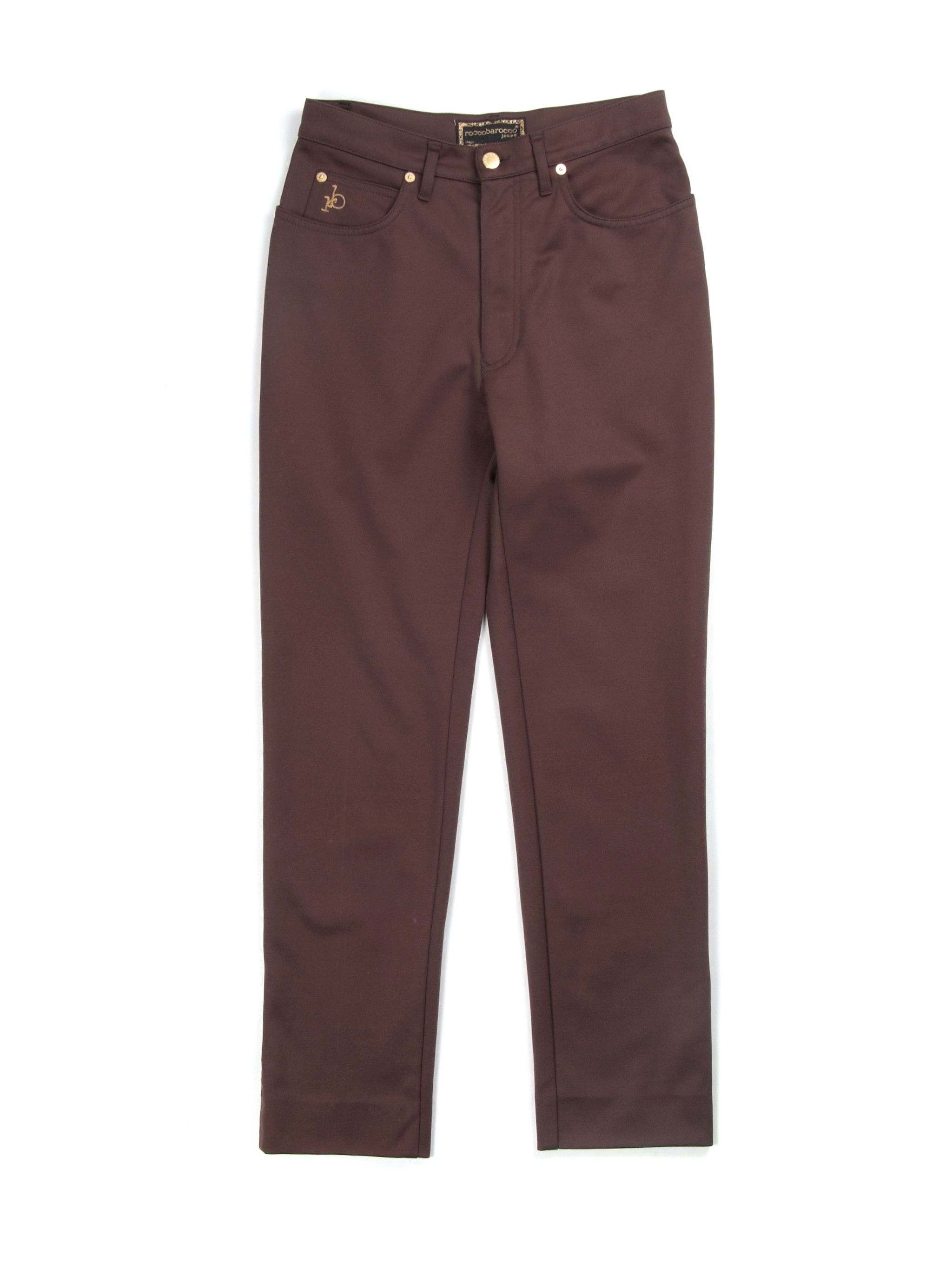 Designer × Vintage Vintage y2k Roccobarocco Brown Pants Size 32" / US 10 / IT 46 - 1 Thumbnail