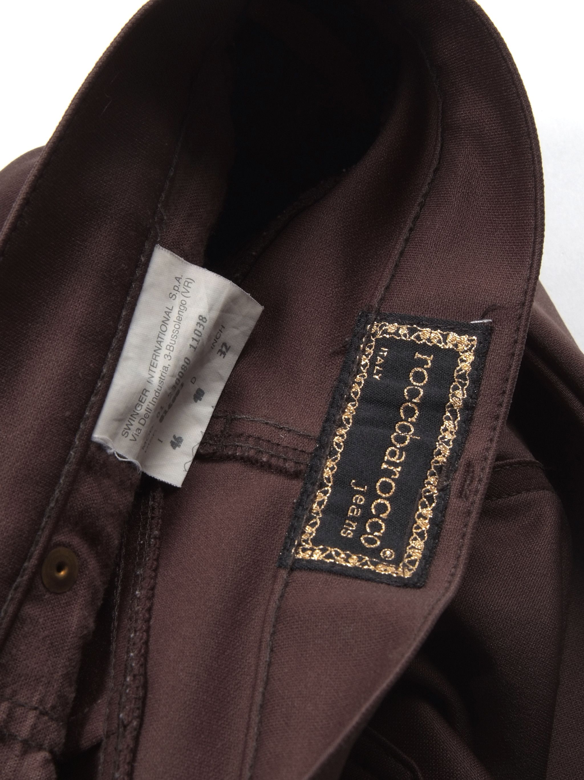 Designer × Vintage Vintage y2k Roccobarocco Brown Pants Size 32" / US 10 / IT 46 - 5 Thumbnail