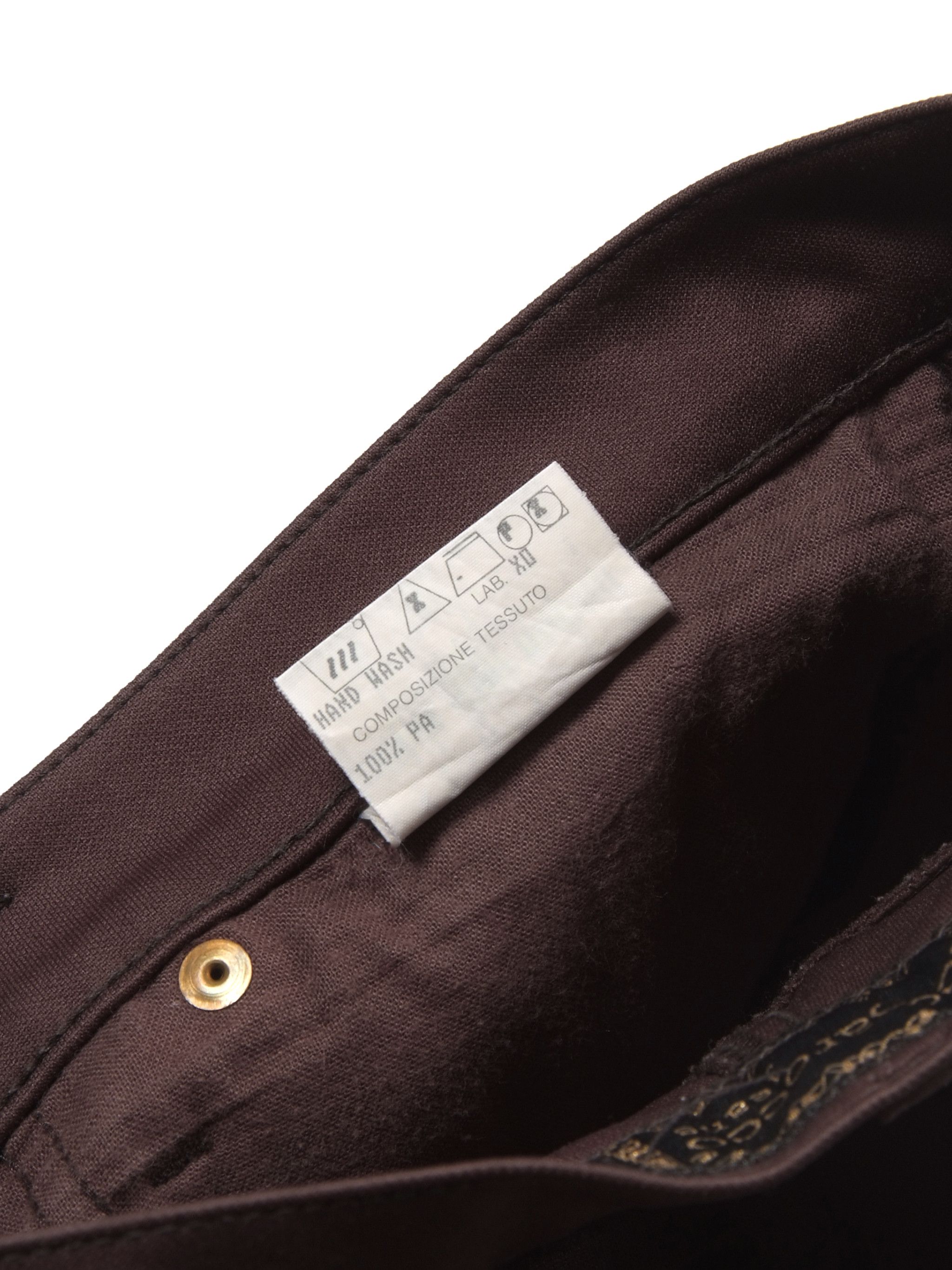 Designer × Vintage Vintage y2k Roccobarocco Brown Pants Size 32" / US 10 / IT 46 - 6 Thumbnail