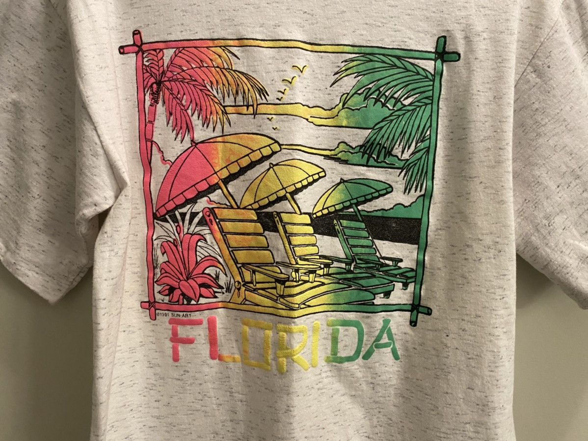 Vintage FLORIDA NEON SOUVENIR VINTAGE 1991 SHIRT Size US L / EU 52-54 / 3 - 3 Thumbnail