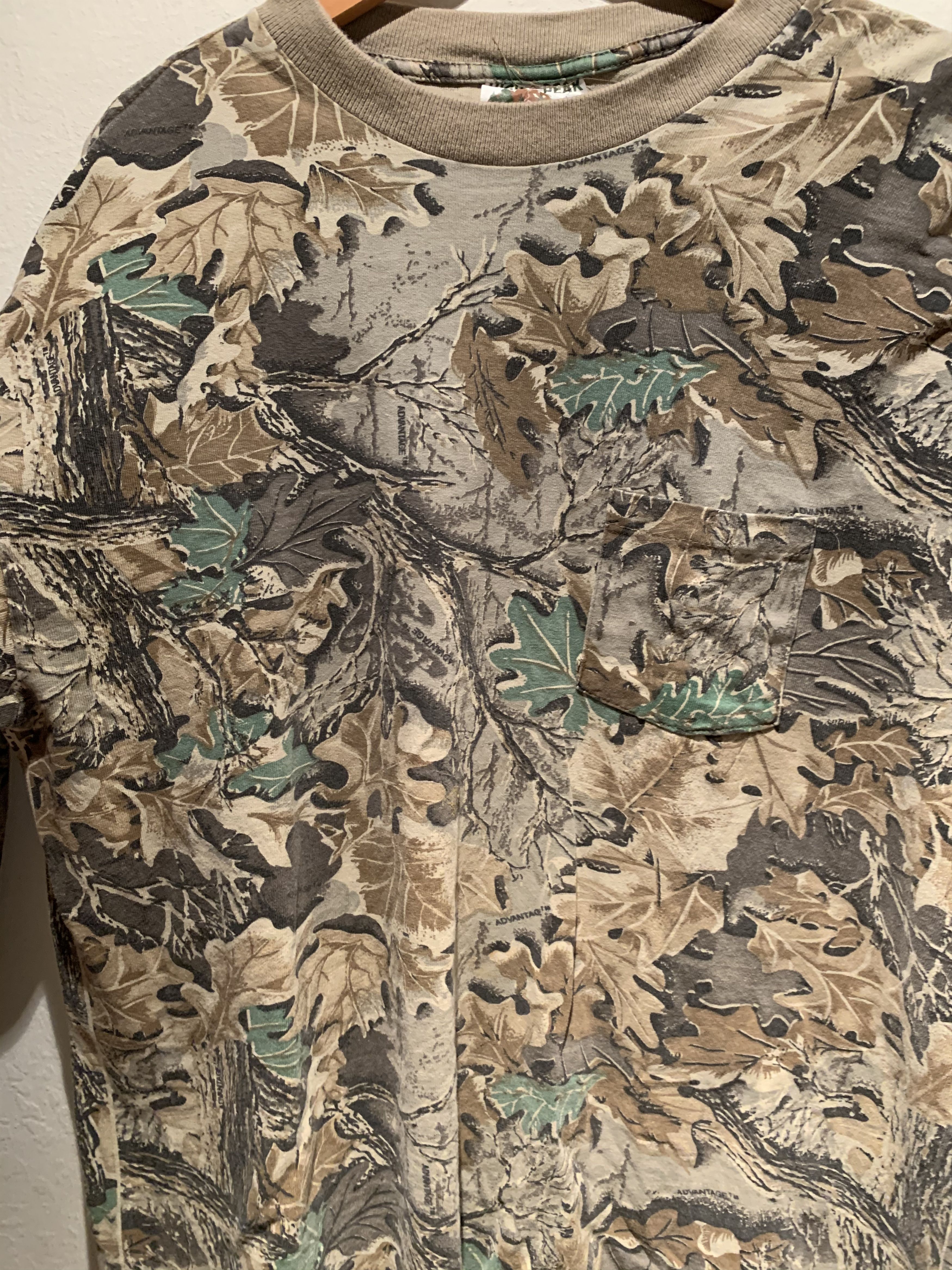 Vintage *RARE* USA High Peak RealTree Camo Long Sleeve Pocket Shirt Size US XL / EU 56 / 4 - 2 Thumbnail