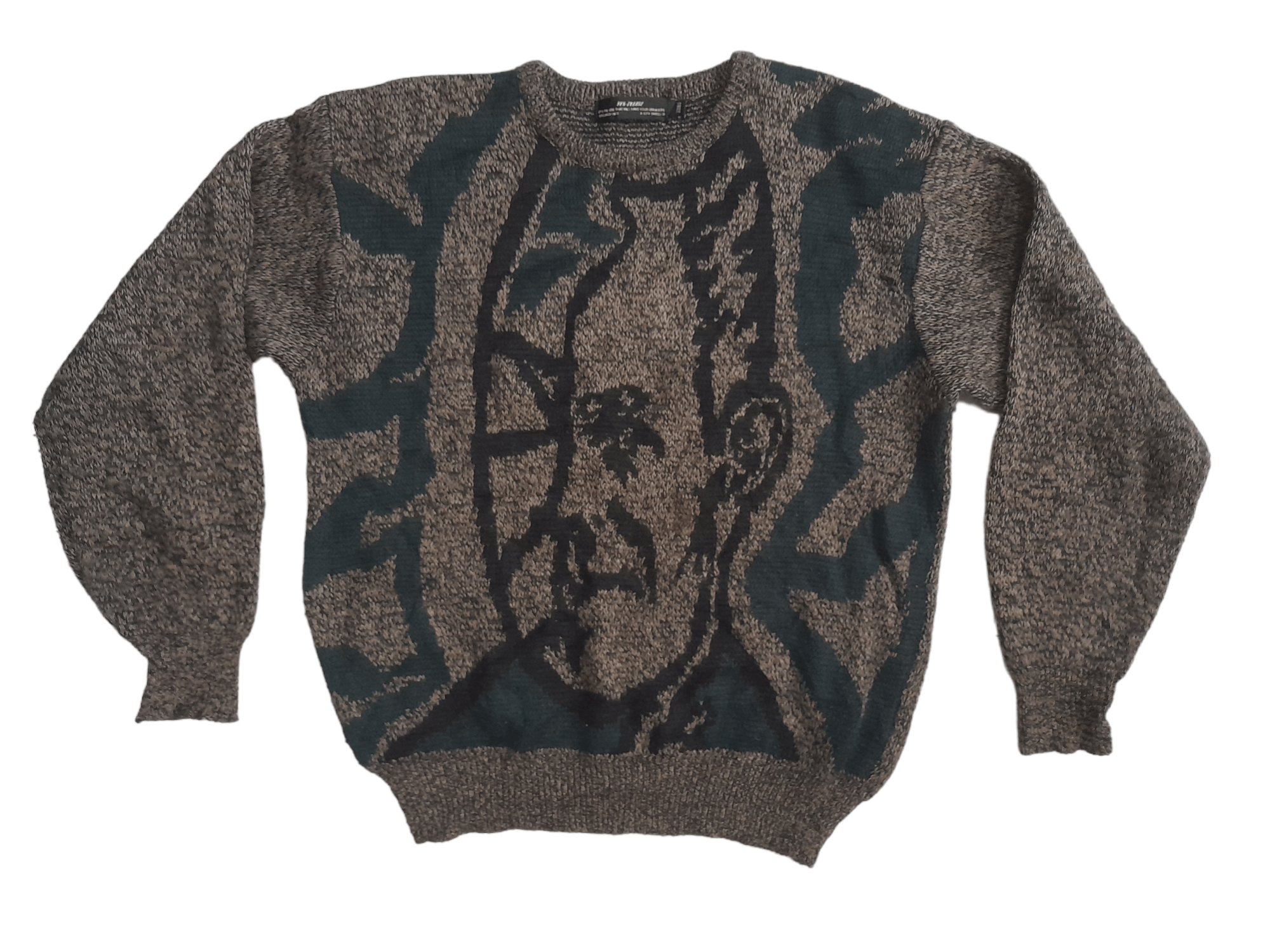 Designer Designer Yes-Please Dweller Face Knitwear (E450) Size US M / EU 48-50 / 2 - 1 Thumbnail