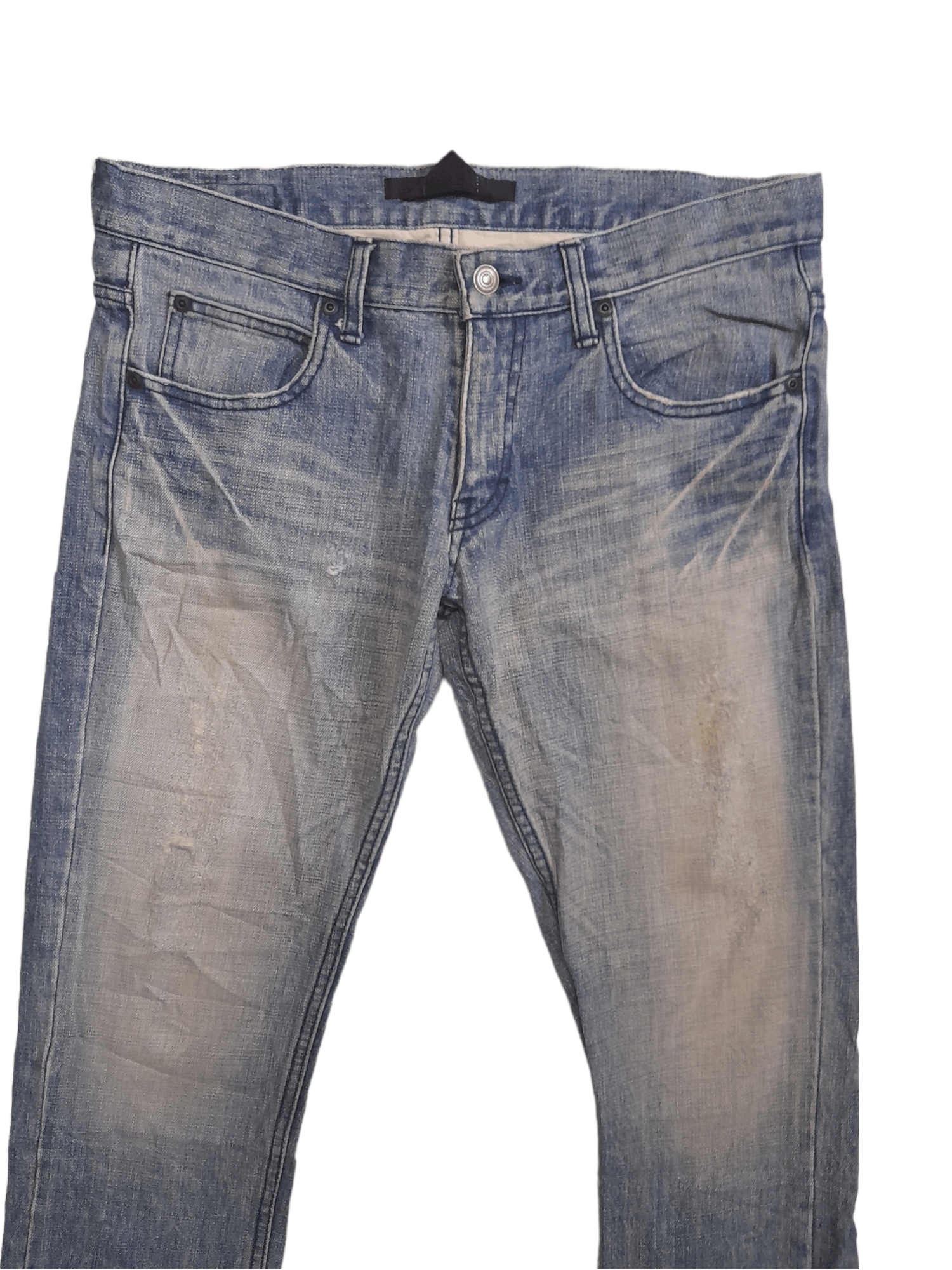 Japanese Brand AG Avant Guild Warehouse Japan Denim Distressed (E452) Size US 33 - 3 Thumbnail