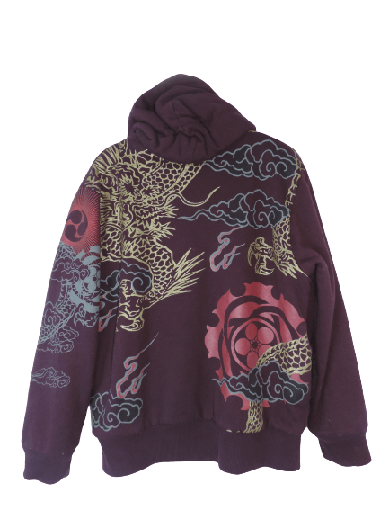 Japanese Brand × Vintage Vintage Sukajan Hoodie Dragon Size US XL / EU 56 / 4 - 2 Thumbnail